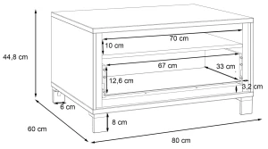 Mały stolik okolicznościowy Trondheim TDHT514-C773 Meble Forte 3