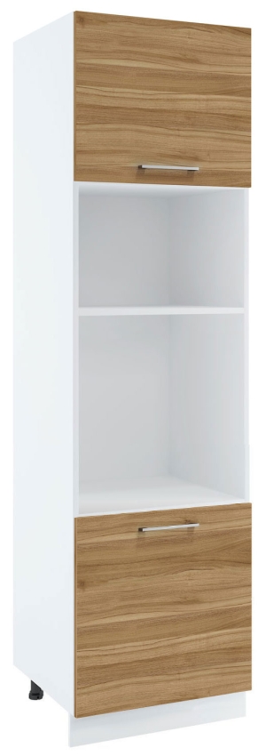 60 dolna słupek zabudowa piekarnika zlicowanego z linią blatu i mikrofalówki wys. 235.7 cm