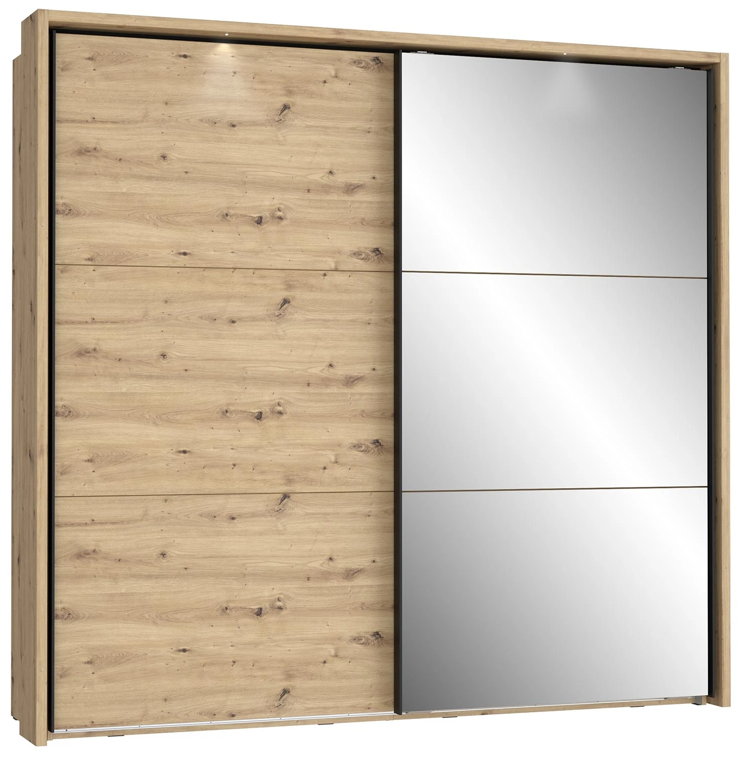 Szafa ubraniowa dąb Artisan z lustrem Trondheim TDHS9233B-C773 Meble Forte