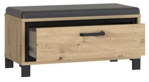 Ławeczka z tapicerowanym siedziskiem Trondheim TDHT011-C773 Meble Forte 2