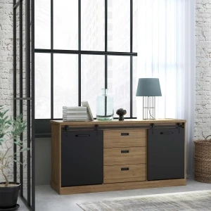 Komoda z drzwiami przesuwanymi Kaszimiro KZMK231-M328 Meble Forte 5
