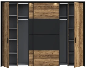 Szafa ubraniowa z listwą okalającą Hayato JBMS12411B-M215 Meble Forte 7