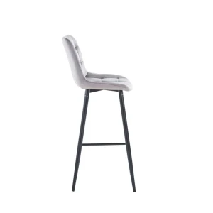 Hoker velvet szary (czarny stelaż) Furnitex 2
