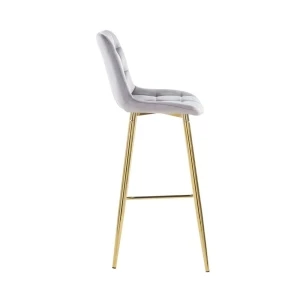 Hoker velvet szary (złoty stelaż) Furnitex 4