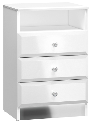 Trzyszufladowa szafka nocna Glamour 07