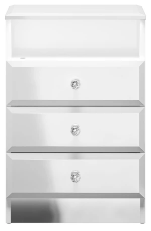 Trzyszufladowa szafka nocna Glamour 07 ML Meble 5