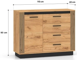 Mała przestronna komoda Urso 07 ML Meble 2