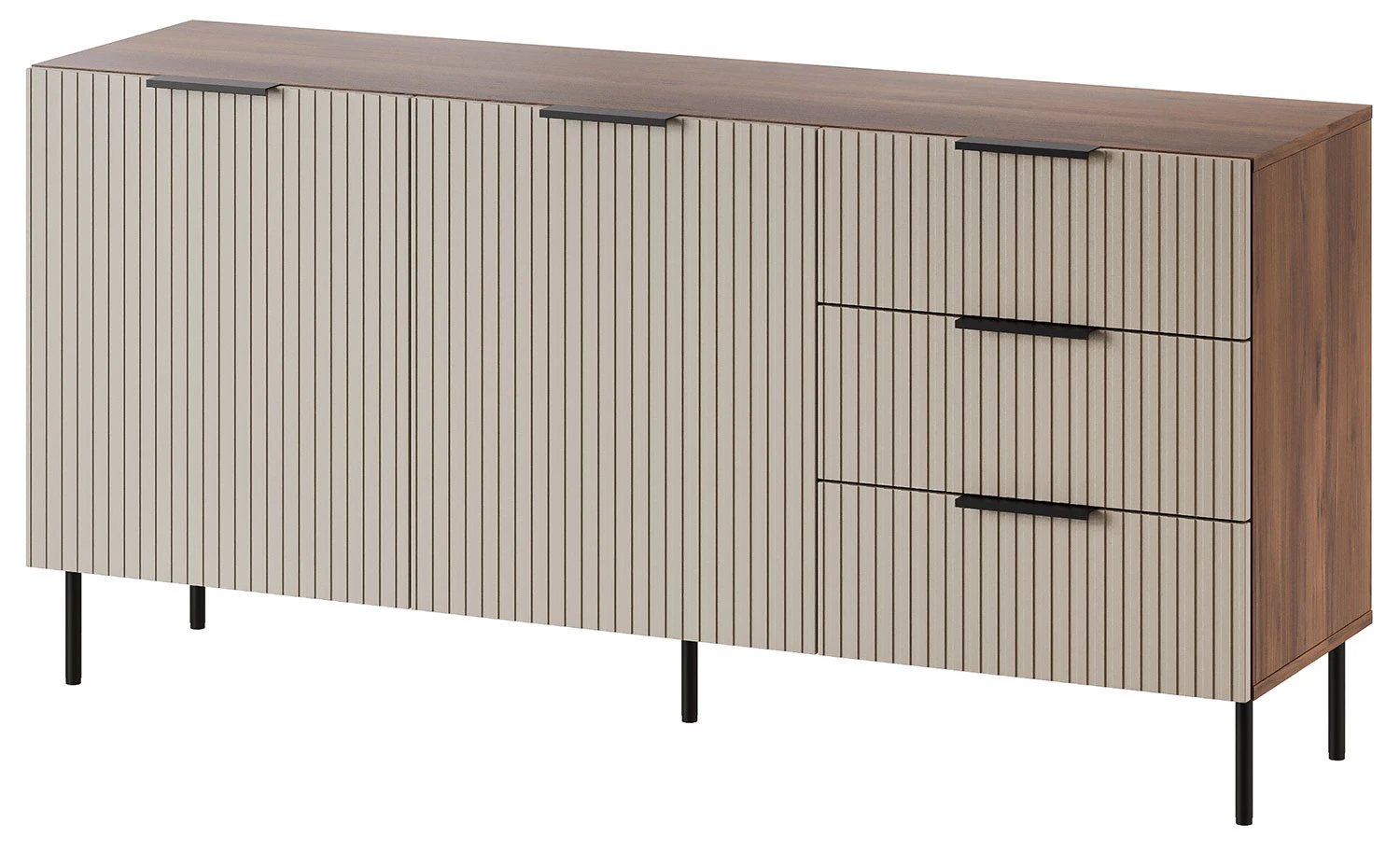 Dwudrzwiowa komoda z trzema szufladami Almera Typ 1 Cama Meble
