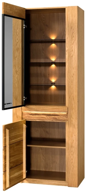 Dwudrzwiowa witryna Velvet 10 Dąb Natura Szynaka Meble 4