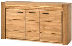 Trzydrzwiowa komoda Velvet 45 Dąb Natura