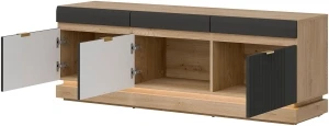 Trzydrzwiowa szafka RTV Milton ML01 Liveo Meble 5