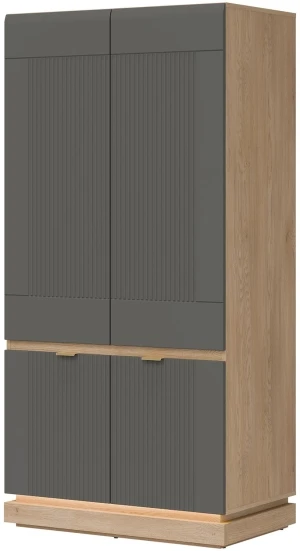 Szara szafa Milton ML08 Liveo Meble 4