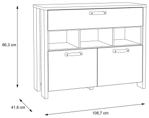 Komoda do salonu Clif CLFK223-C546 Meble Forte 4