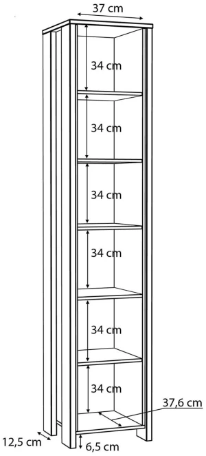 Regał do pokoju Clif CLFR715-C546 Meble Forte 2