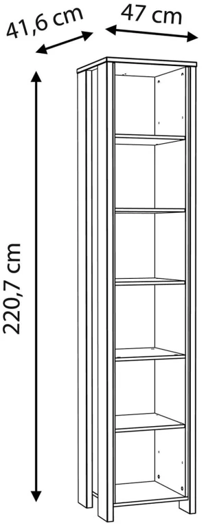 Regał do pokoju Clif CLFR715-C546 Meble Forte 3
