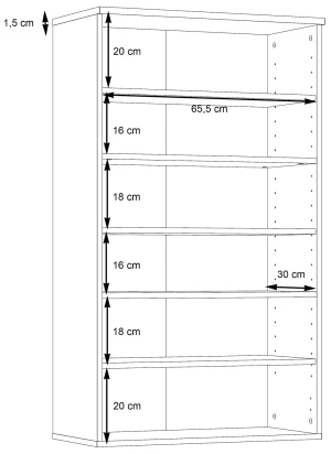 Szafka na buty Net106 BTS321-C754 Meble Forte 3