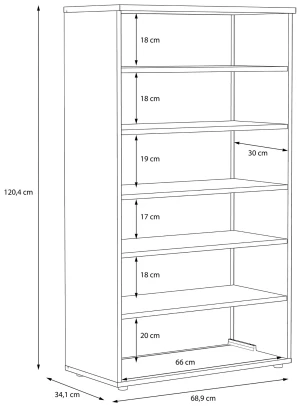 Szafka na buty Net106 BTS321-Q45F Meble Forte 2