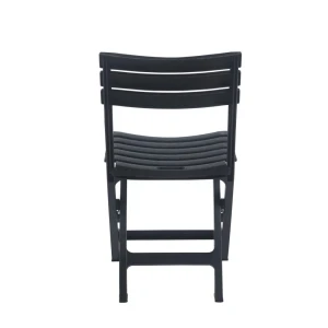 Zestaw składany stół + 2 krzesła (czarny) Furnitex 6