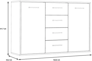 Komoda dwudrzwiowa Antuza NTU231-C251 Meble Forte 2