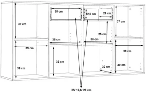 Komoda dwudrzwiowa Antuza NTU241-Q45F Meble Forte 3