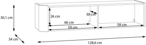 Szafka wisząca Breathtaker BTHH021-U60 Meble Forte 3