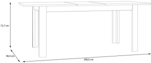 Stół rozkładany Breathtaker FLOT16-D109 Meble Forte 4