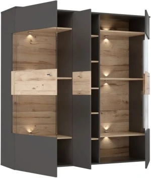 Witryna trzydrzwiowa Como COMV521B-C175 Meble Forte 4