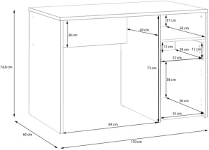 Biurko Culgoa CUGB111-C881 Meble Forte 3