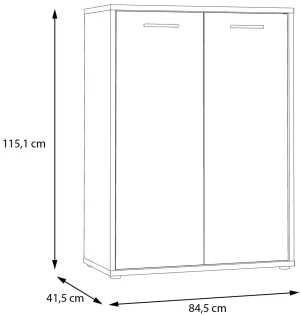 Szafka dwudrzwiowa Keflavik KFLK321-C881 Meble Forte 2