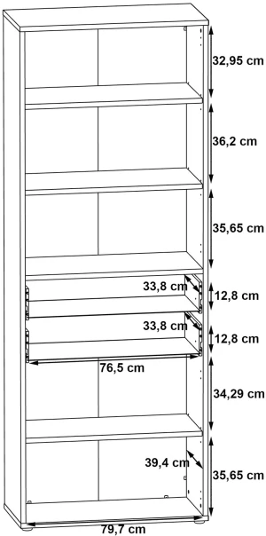 Szafa czterodrzwiowa Keflavik KFLS821-J53 Meble Forte 3