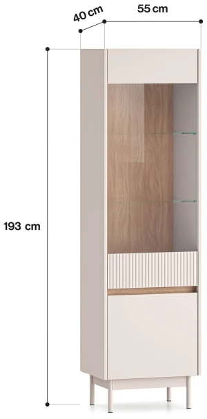 Witryna do pokoju Dunea 02 ML Meble 4