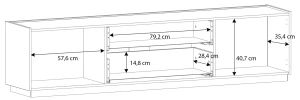 Szafka RTV pod telewizor Lewisville  LWST131-M742 Meble Forte 5