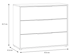 Stylowa Komoda do sypialni Orkney OKYK211-D108 Meble Forte 4