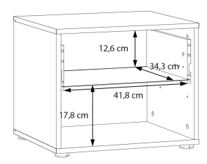 Szafka nocna Orkney OKYK011-D108 Meble Forte 5