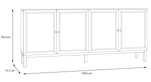 Szeroka Komoda Penkridge PKDK241-M848 Meble Forte 4