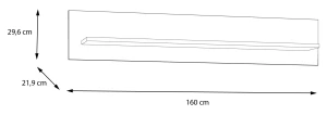 Półka wisząca Penkridge BHLB01-M848 Meble Forte 2