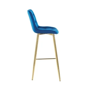 Hoker velvet niebieski (złoty stelaż) Furnitex 3