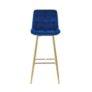 Hoker velvet niebieski (złoty stelaż) Furnitex 4