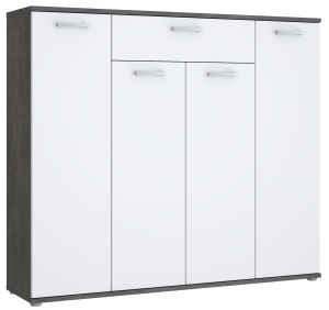 Komoda Biały/Beton ciemnoszary Rypsyma RPSK341-C592