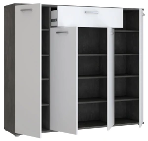 Komoda Biały/Beton ciemnoszary Rypsyma RPSK341-C592 Meble Forte 2