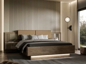 Łóżko + szafki nocne Savona SVNL1162B-M758 Meble Forte 7