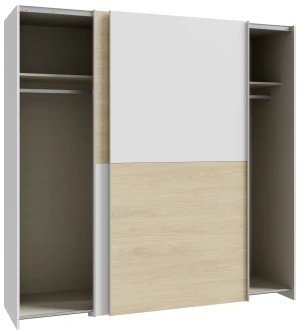 Szafa 190cm w kolorze Biały+Dąb Puccini Schach&matt SHMS42231-M870 Meble Forte 2
