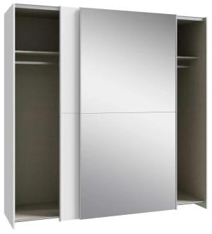 Szafa z lustrem w kolorze Biały+Biały połysk Schach&matt SHMS42233-C04 Meble Forte 2