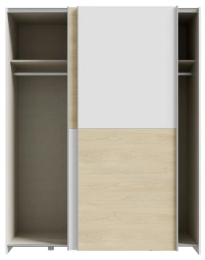 Szafa 150 cm w kolorze Biały+Dąb Puccini Schach&matt SHMS72231-M870 Meble Forte 3