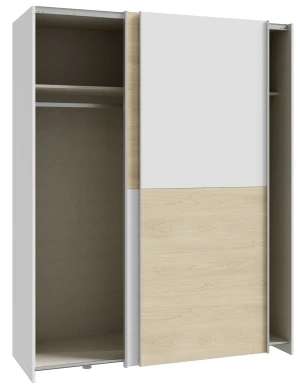 Szafa 150 cm w kolorze Biały+Dąb Puccini Schach&matt SHMS72231-M870 Meble Forte 2