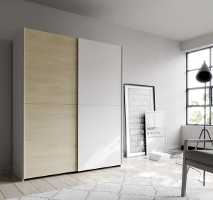 Szafa 150 cm w kolorze Biały+Dąb Puccini Schach&matt SHMS72231-M870 Meble Forte 8