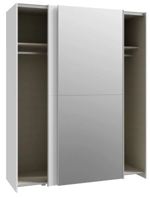 Biała Szafa 150 cm z lustrem Schach&matt SHMS72233-120 Meble Forte 2