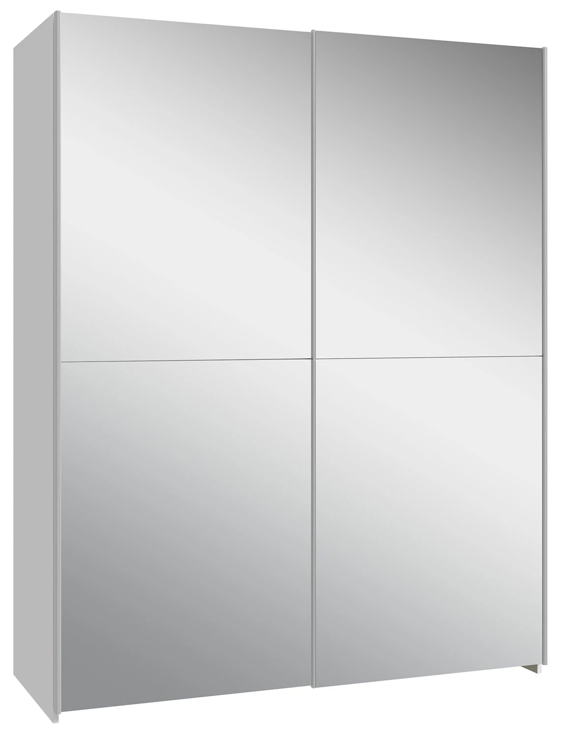 Biała Szafa 150 cm z dużym lustrem Schach&matt SHMS72235-120 Meble Forte