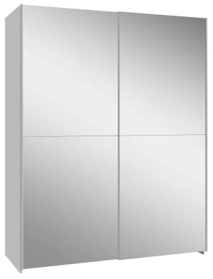 Biała Szafa 150 cm z dużym lustrem Schach&matt SHMS72235-120 Meble Forte 1