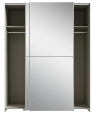 Biała Szafa 150 cm z dużym lustrem Schach&matt SHMS72235-120 Meble Forte 3